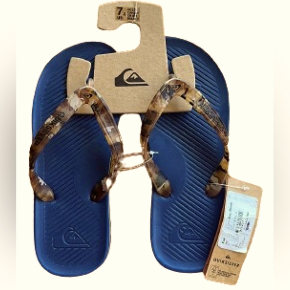 Quicksilver Mens 7 NWT flip flops - Picture 1 of 9